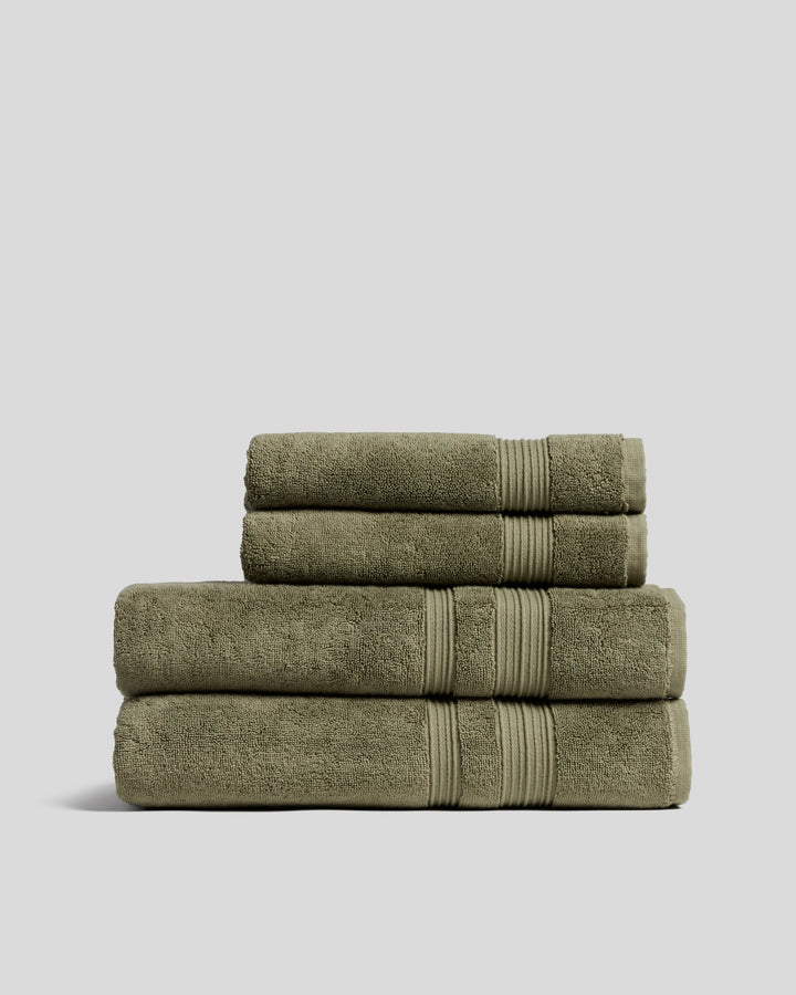 2+2 Classic Turkish Cotton Bath Bundle - Thyme