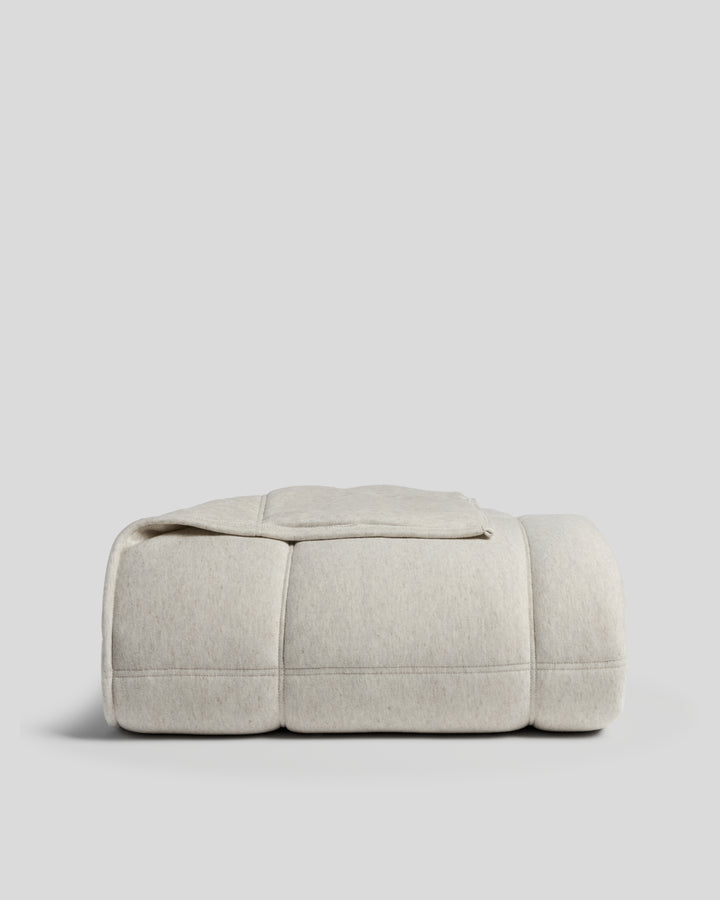 Linen Tencel Jersey Quilt - FINAL SALE (Heathered Oatmeal)